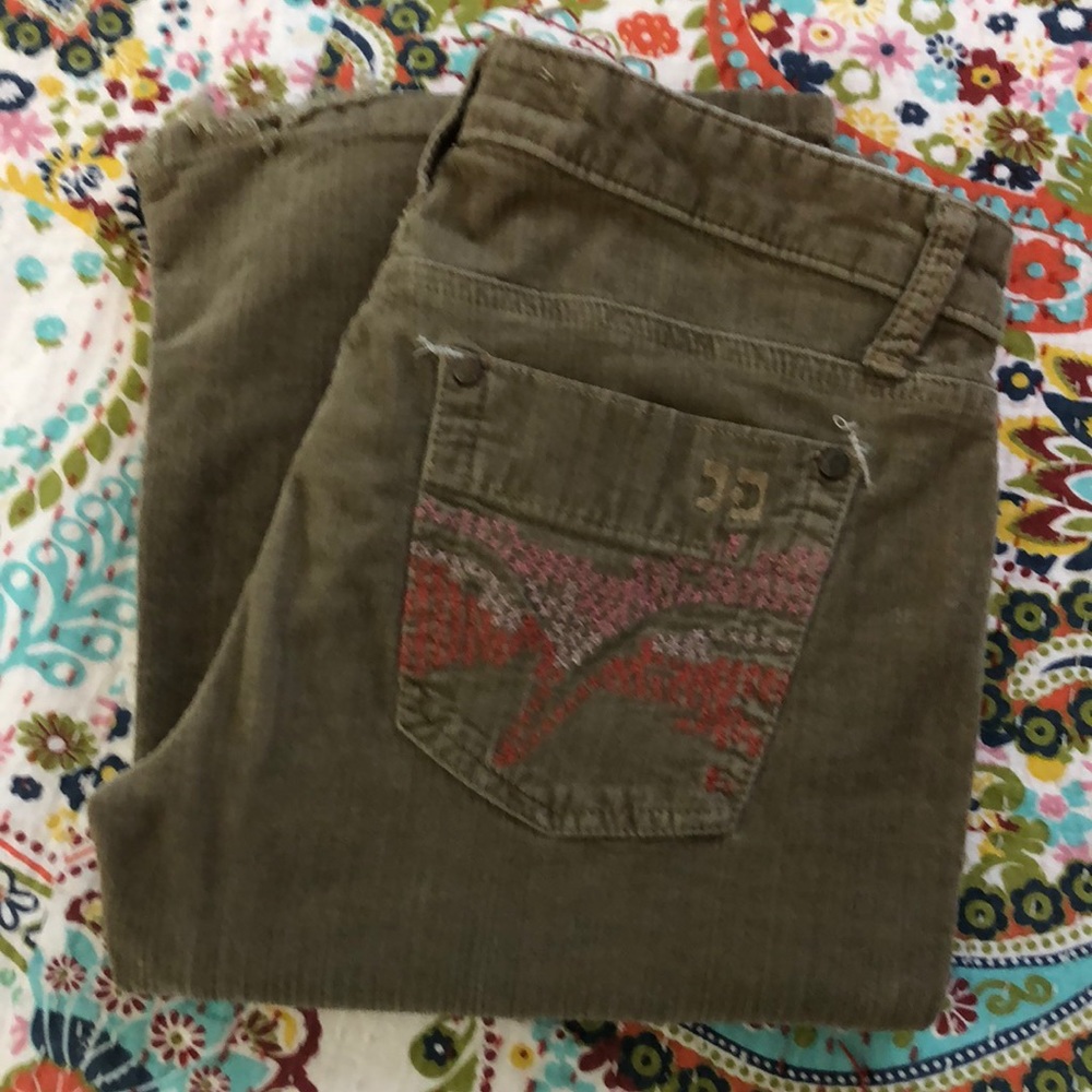 Joe’s tan fine corduroy pants😍